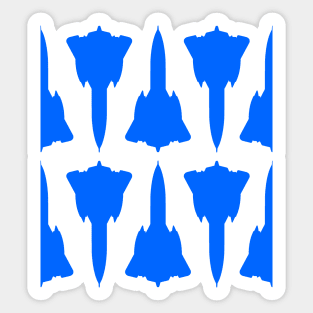 Lockheed SR-71 Blackbird - Blue & Black Pattern Design Sticker